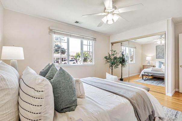 Bedroom, Interior, Wood Texture Flooring