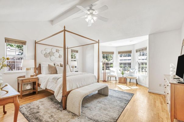 Bedroom, Interior, Wood Texture Flooring