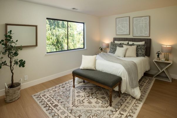 Bedroom, Interior, Wood Texture Flooring