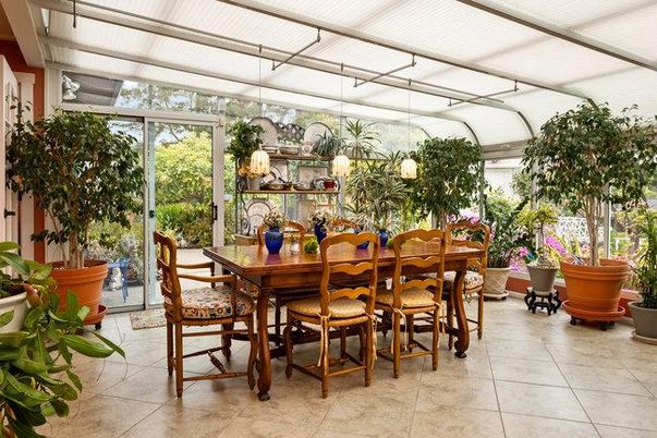 Dining room, Glass Ceilings, Interior, Sun Room