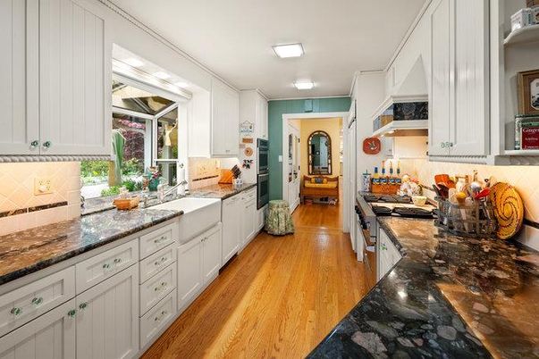 Interior, Kitchen, Wood Texture Flooring