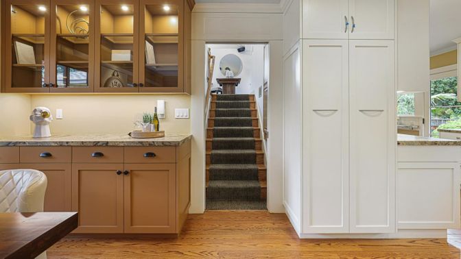 Interior, Recessed Lighting, Wood Texture Flooring