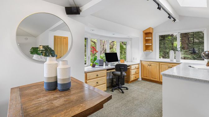 Home Office, Interior, Recessed Lighting