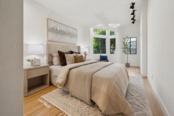 Bedroom, Interior, Wood Texture Flooring