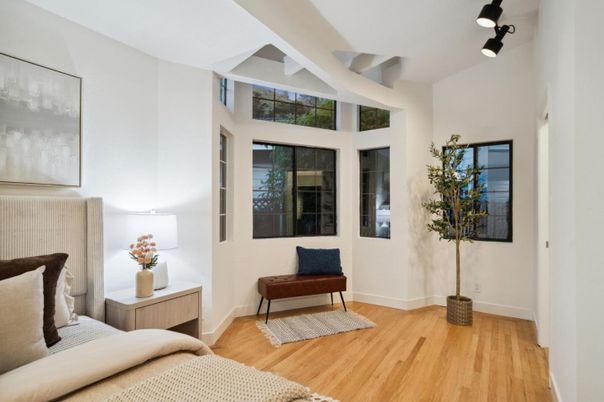 Bedroom, Interior, Wood Texture Flooring