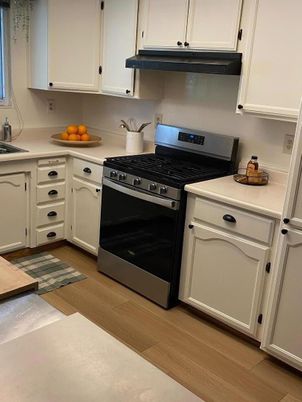 Interior, Kitchen, Wood Texture Flooring