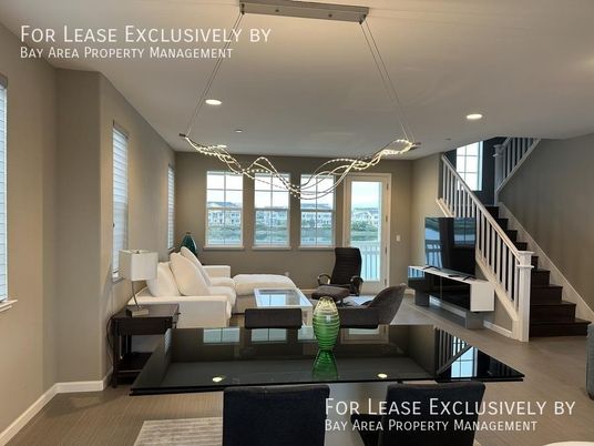 Interior, Living room, Pendant Lights, Recessed Lighting, Water, Wood Texture Flooring