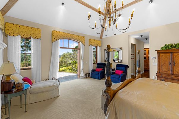 Bedroom, Chandelier, Interior
