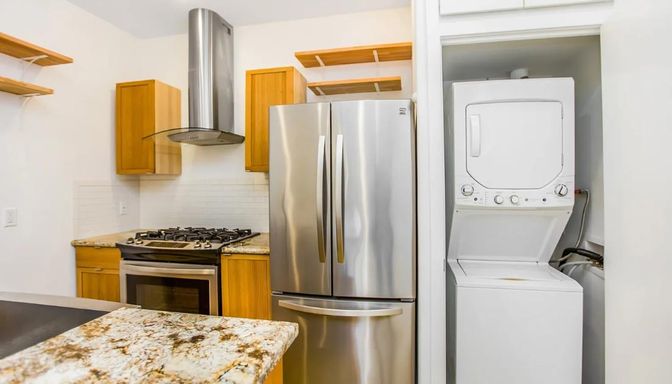 Interior, Kitchen, Stainless Steel Appliances, Washer