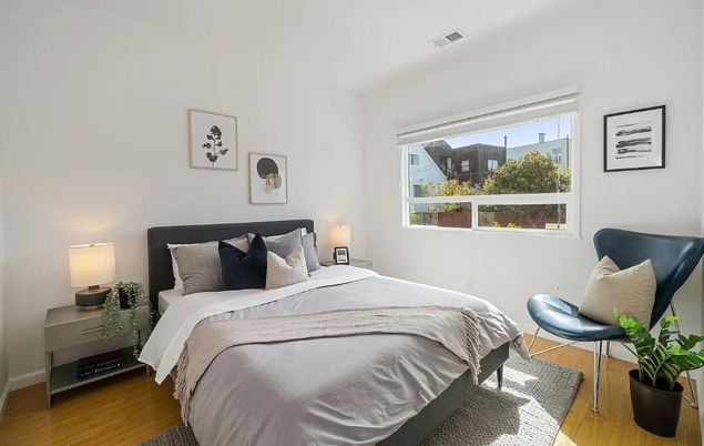 Bedroom, Interior, Wood Texture Flooring