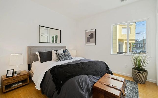 Bedroom, Interior, Wood Texture Flooring