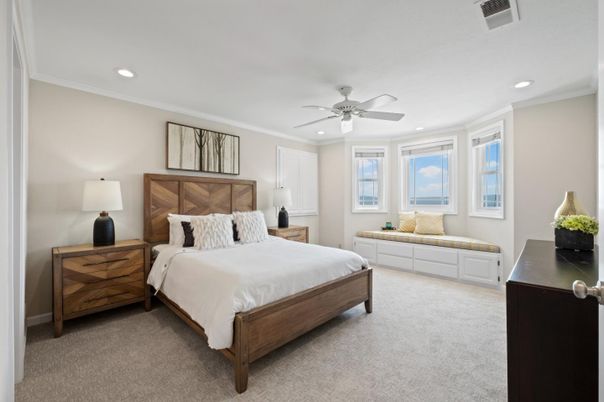 Bedroom, Interior, Recessed Lighting
