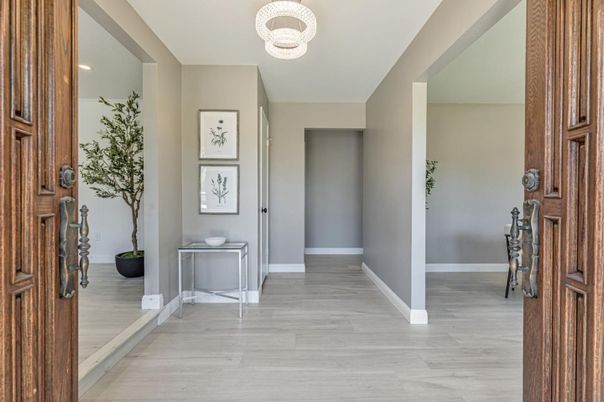 Chandelier, Interior, Recessed Lighting, Wood Texture Flooring