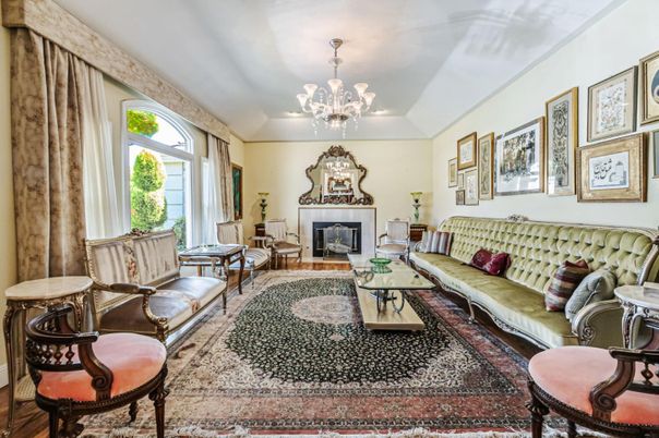Chandelier, Fireplace, Interior, Living room, Wood Texture Flooring