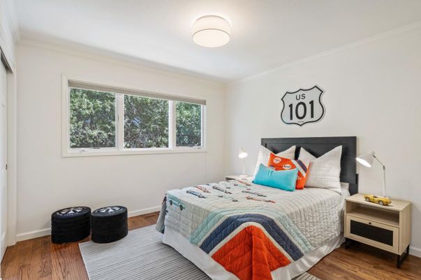 Bedroom, Interior, Wood Texture Flooring