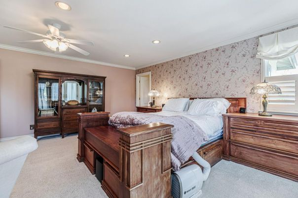 Bedroom, Interior, Recessed Lighting