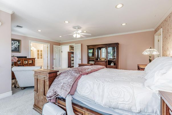 Bedroom, Interior, Recessed Lighting