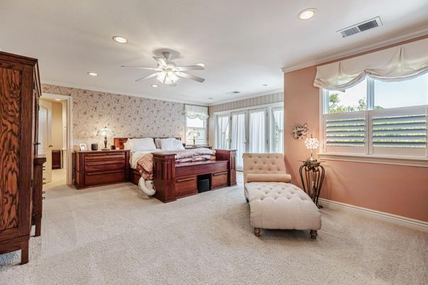 Bedroom, Interior, Recessed Lighting