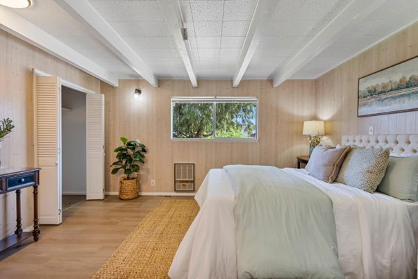 Bedroom, Interior, Wood Texture Flooring, Wooden Walls