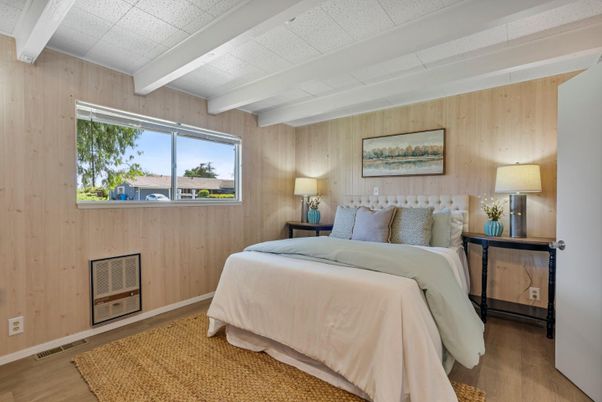 Bedroom, Interior, Wood Texture Flooring, Wooden Walls