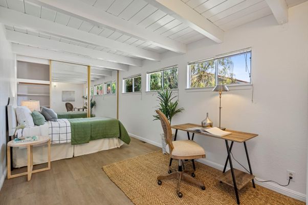 Bedroom, Home Office, Interior, Wood Texture Flooring