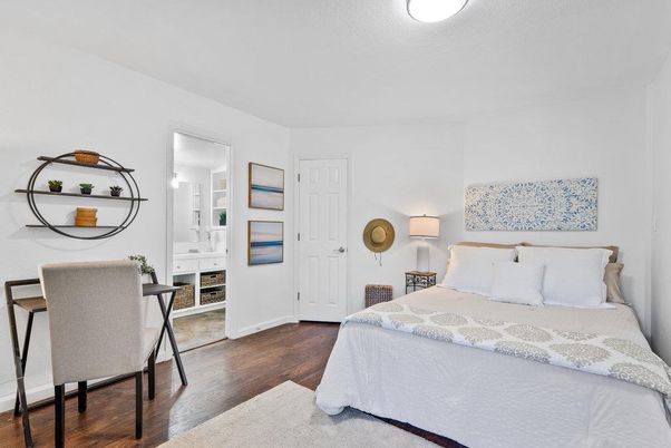 Bedroom, Interior, Wood Texture Flooring