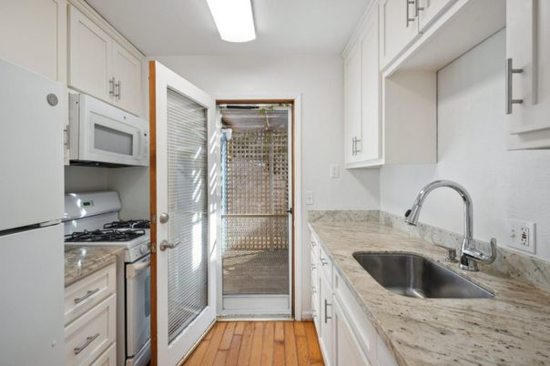 Interior, Kitchen, Wood Texture Flooring