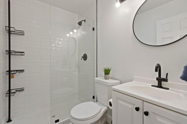 Bathroom, Glass Shower, Interior