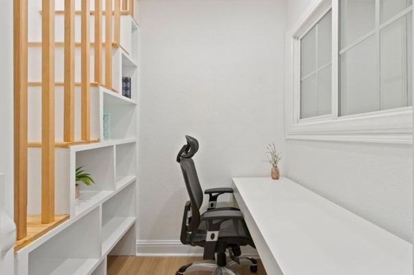 Home Office, Interior, Wood Texture Flooring