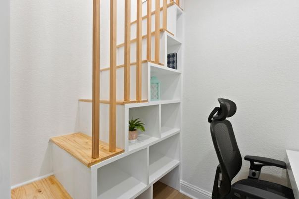 Home Office, Interior, Wood Texture Flooring