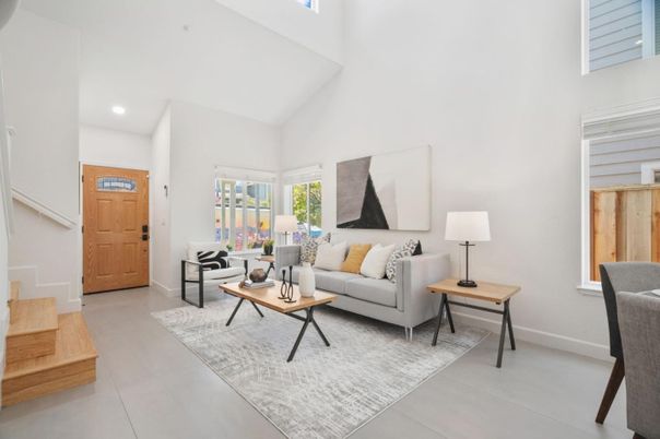 Interior, Living room, Recessed Lighting