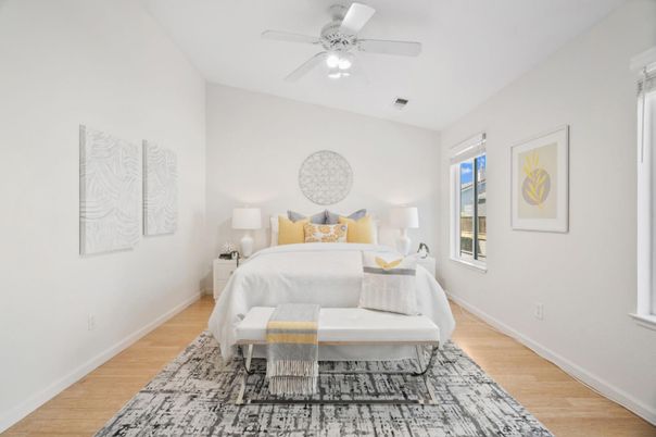 Bedroom, Interior, Wood Texture Flooring