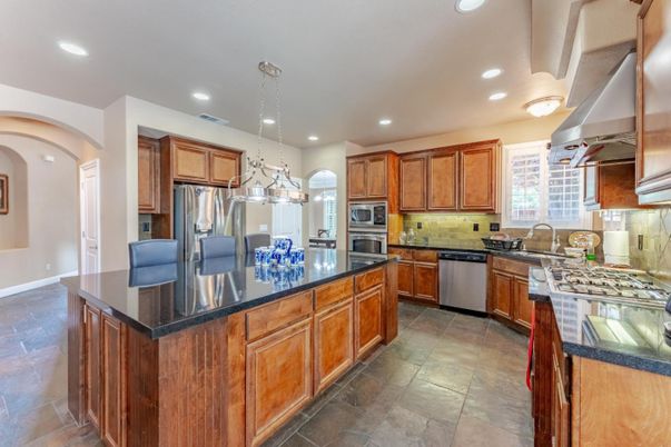 Interior, Kitchen, Pendant Lights, Recessed Lighting, Stainless Steel Appliances