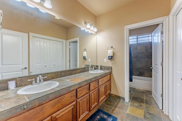 Bathroom, Dual Sink Vanities, Interior, Tile Countertops