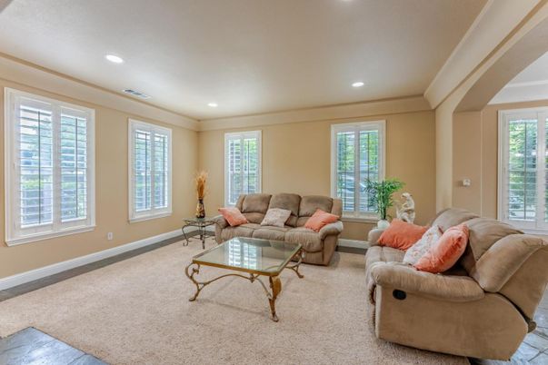 Interior, Living room, Recessed Lighting