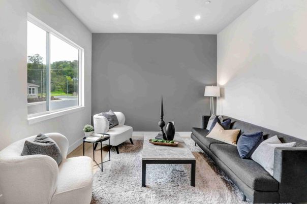 Interior, Living room, Recessed Lighting