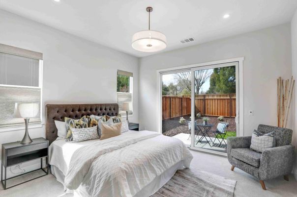 Bedroom, Interior, Pendant Lights, Recessed Lighting