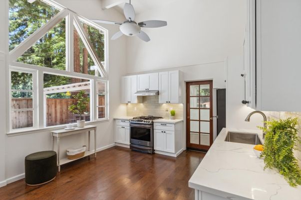 Interior, Kitchen, Wood Texture Flooring