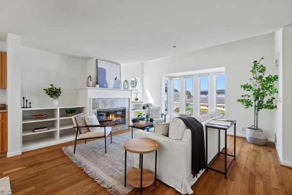 Fireplace, Interior, Living room, Wood Texture Flooring