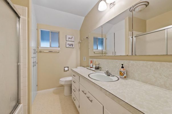 Bathroom, Dual Sink Vanities, Glass Shower, Interior