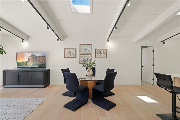 Dining room, Interior, Wood Texture Flooring