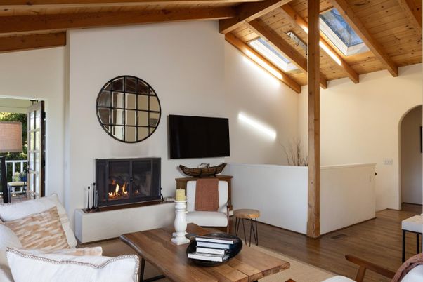 Fireplace, Interior, Living room, Wooden Beams, Wooden Ceilings, Wood Texture Flooring