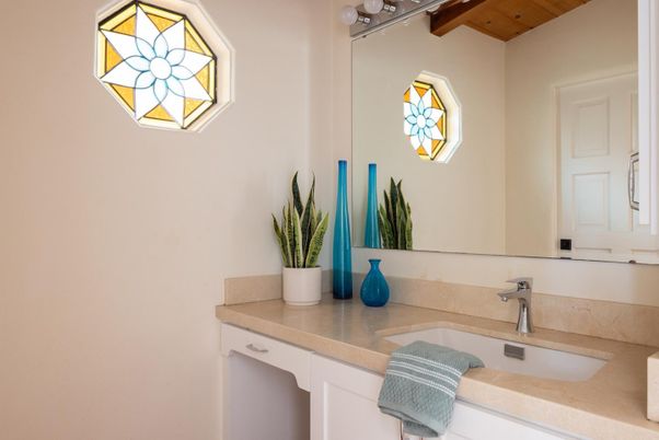 Bathroom, Interior, Wooden Beams