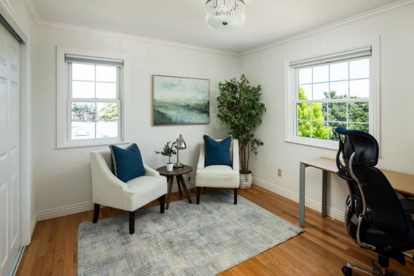 Home Office, Interior, Wood Texture Flooring