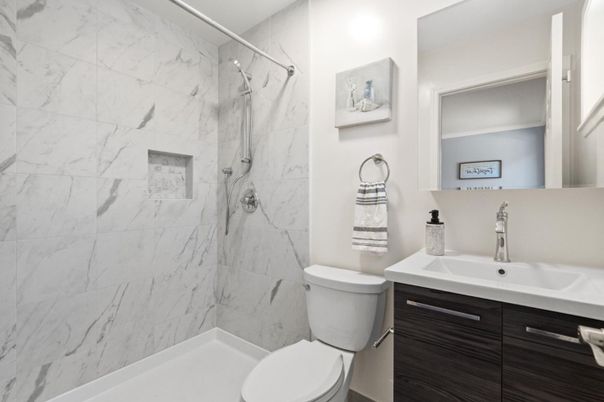 Bathroom, Interior, Marble Walls