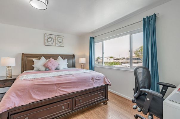 Bedroom, Interior, Wood Texture Flooring