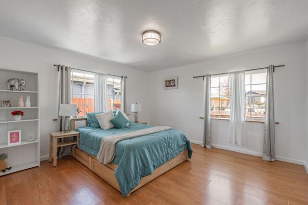 Bedroom, Interior, Wood Texture Flooring