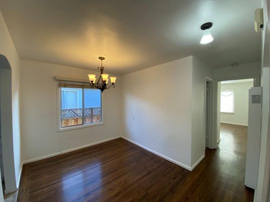 Chandelier, Empty room, Interior, Wood Texture Flooring