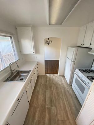 Interior, Kitchen, Wood Texture Flooring