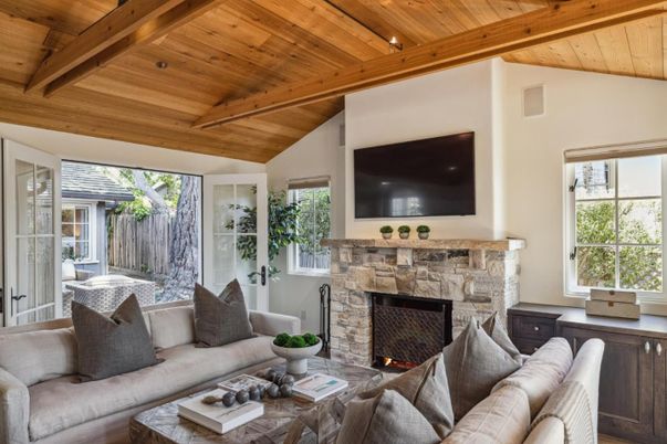 Fireplace, Interior, Living room, Wooden Beams, Wooden Ceilings